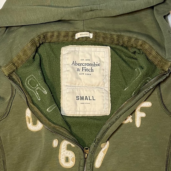 Abercrombie & Fitch Zip up Hoodie Mens S - Picture 3 of 3